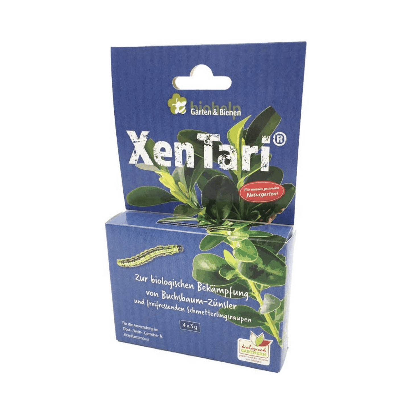 XenTari gegen Buchsbaumzuensler und freifressende Schmetterlingsraupen